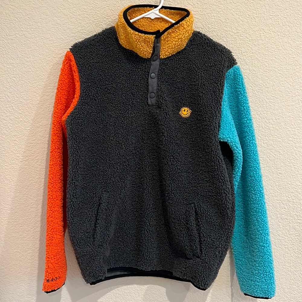 Dutch Bros coffee Sherpa sweater size small